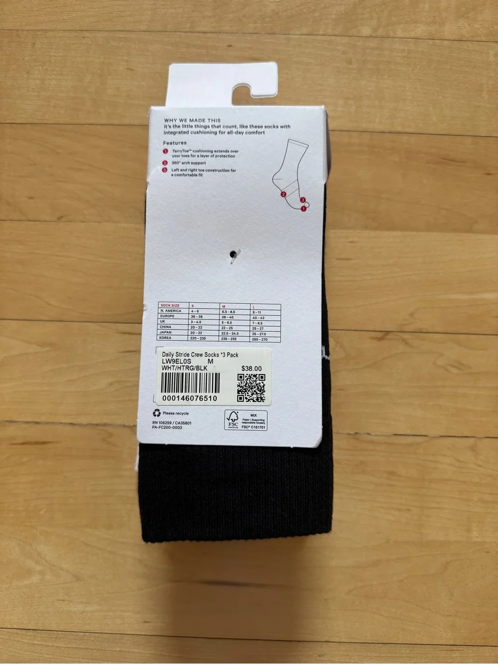 lululemon athletica Daily Essentials Crew Socks - 3 Pack